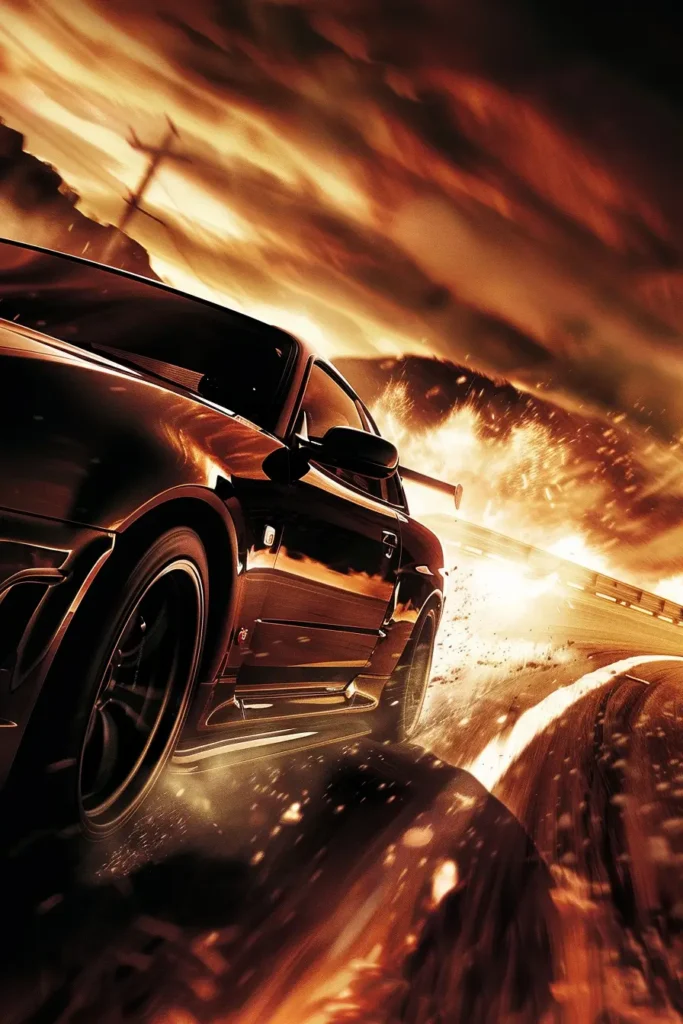 Home 9 iptv poster about a car driving on a road